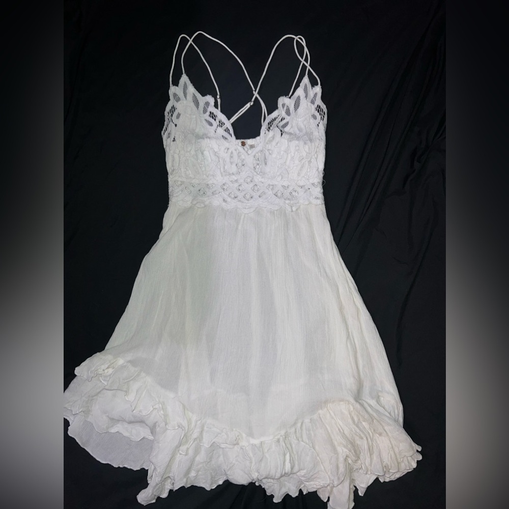 Free People White Mini Dress